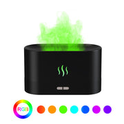 USB Essential Oil Diffuser With Flame Aroma Diffusers Ultrasonic Air Humidifier-Fragrance Sooth Sleep Atomize