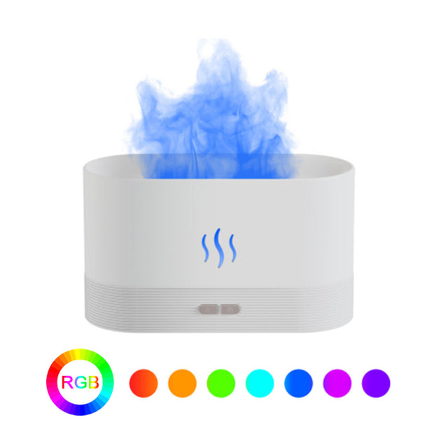 USB Essential Oil Diffuser With Flame Aroma Diffusers Ultrasonic Air Humidifier-Fragrance Sooth Sleep Atomize