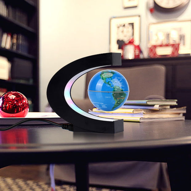 Floating Magnetic Levitation Globe LED World Map Electronic Antigravity Lamp