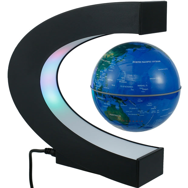 Magnetic Levitation Globe Lamp World Floating Decoration Ornaments Office H