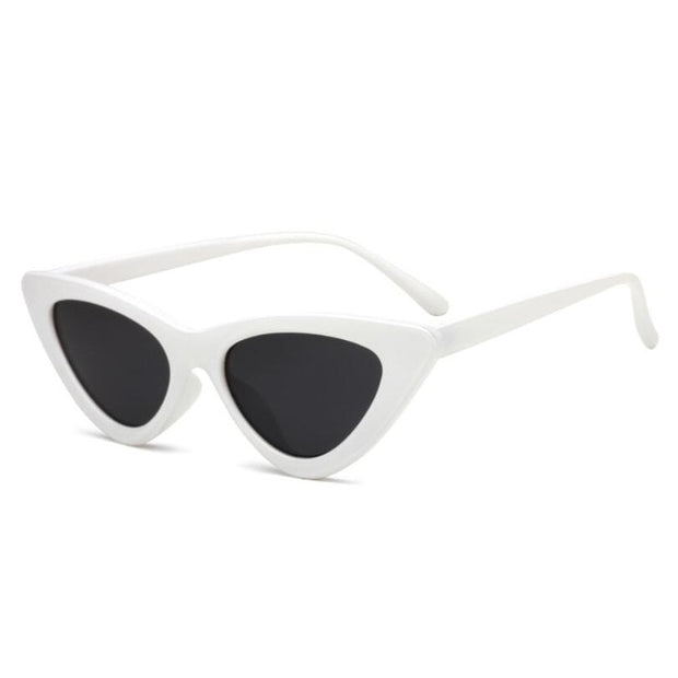 Cute Sexy Retro Cat Eye Sunglasses Women Small Black White Triangle Vintage Cheap Ladies Sun Glasses Red Female UV400