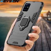 KEYSION Shockproof Case for Samsung A51 A71 A31 A52 A72 Phone Cover for Galaxy S20 Ultra S10 Lite Note 10 Plus A50 A70 A12 A21S