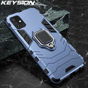 KEYSION Shockproof Case for Samsung A51 A71 A31 A52 A72 Phone Cover for Galaxy S20 Ultra S10 Lite Note 10 Plus A50 A70 A12 A21S