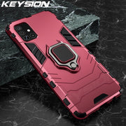 KEYSION Shockproof Case for Samsung A51 A71 A31 A52 A72 Phone Cover for Galaxy S20 Ultra S10 Lite Note 10 Plus A50 A70 A12 A21S