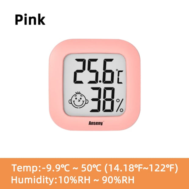 Mini LCD Digital Thermometer Hygrometer Indoor Room Electronic & Temperature Humidity Meter Sensor Gauge Weather Station for Home