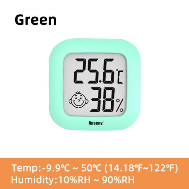 Mini LCD Digital Thermometer Hygrometer Indoor Room Electronic & Temperature Humidity Meter Sensor Gauge Weather Station for Home